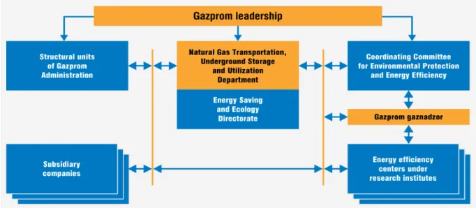 Figure 8. Gazprom energy saving structure. 