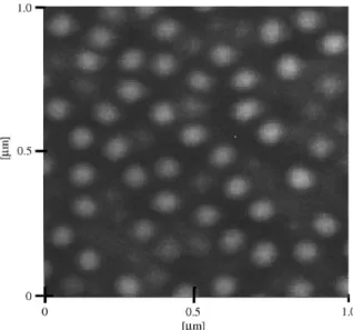 Fig. 1. 1 mm  1 mm AFM image of the Ge island sample.
