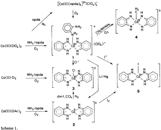 Fig.  2.  ORTEP  drawing  of  the  molecule  [Co11(s-bqdi)2]  with  50%  probability.  Space  group  P21,  a  =  5.900(2),  b  =  7.460-  (3),  c  =  12.571(3),p  =  91.62(3),2  =  2,1014  reflectionswith  I  >  20(I),  153  parameters,  R  =  4.4%,  R,