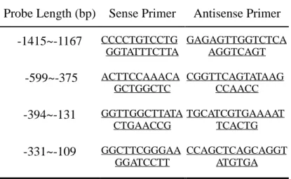 Table 2. Primers Used for Dnase I Footprinting