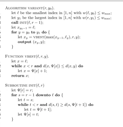 Fig. 4.3 . An eﬃcient implementation for the algorithm vmain.