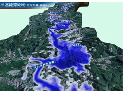 圖 3.3.3 結合數值模擬結果及 DEM 資料之成果