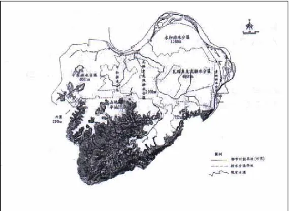 圖 3  中永和排水分區略圖 
