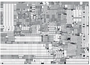 Fig. 14. Layout of ami49_200 (9800 modules, 81 600 nets). Dead space = 3.44%.
