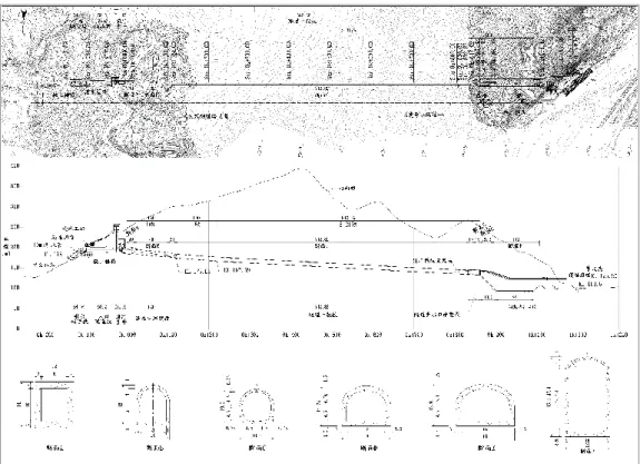 Abb. 1:  Picture of Sediment sluicing tunnel engineering layout 