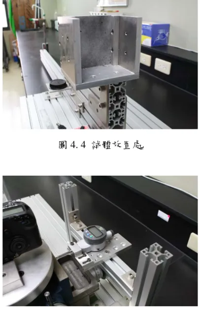 圖 4. 5  電子測微計架設處 