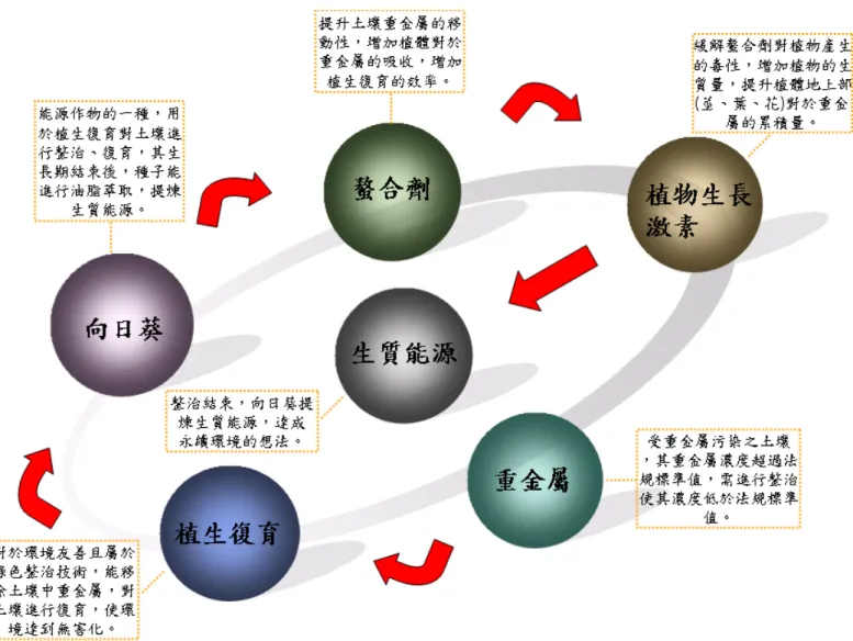 圖  1 整合型植生復育法概念圖 
