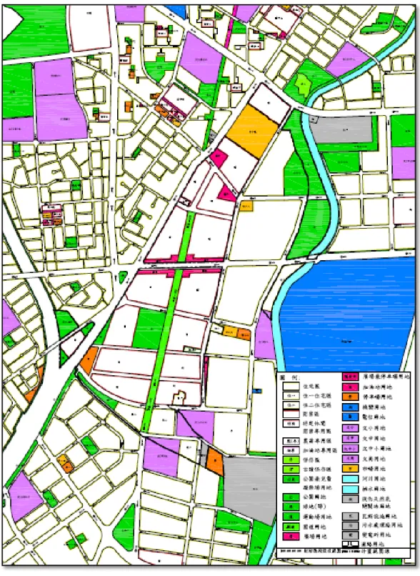 圖 4-2、土地使用計畫示意圖 