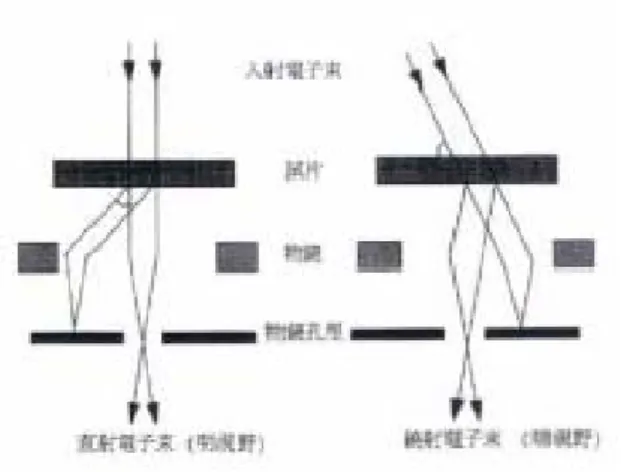 圖 3.02  TEM 成像示意圖 