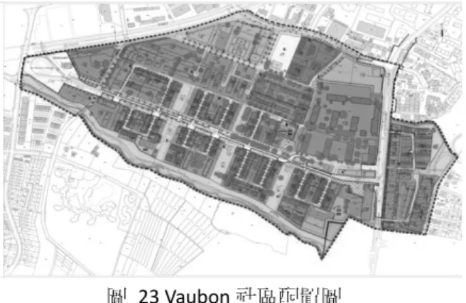圖  23 Vaubon 社區配置圖 