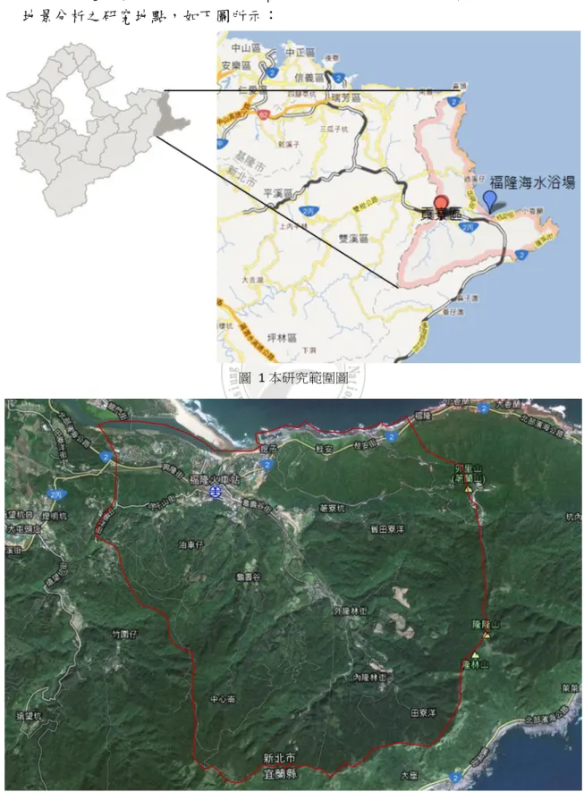 圖  1 本研究範圍圖 
