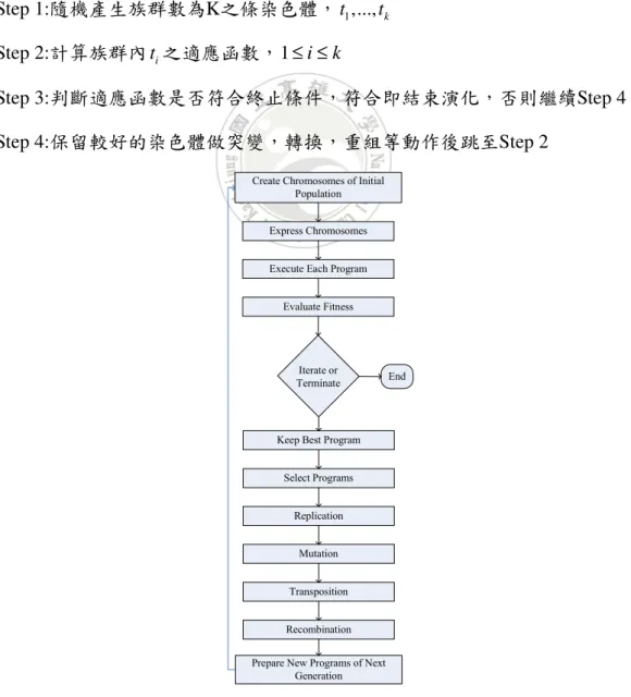 圖   3-7 基因表達程式演化流程圖