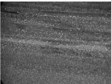 Fig. 4. Surface damage due to wire breakage or abrasive effect from wire touching.