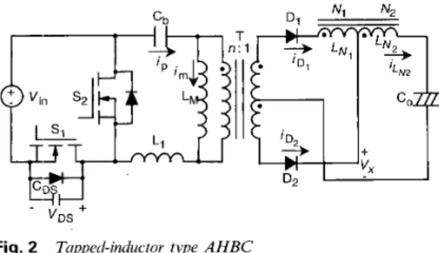 Fig.  2  shows  the  basic  circuit  diagram.  As  the  Figure  indicates, the converter has the same components count  as  in  Fig