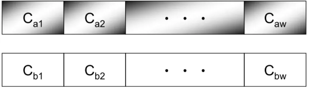 Figure 4.1: Partition of the C a and C b .