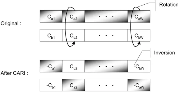 Figure 4.2: Cross-Antenna Rotation and Inversion (CARI) scheme.
