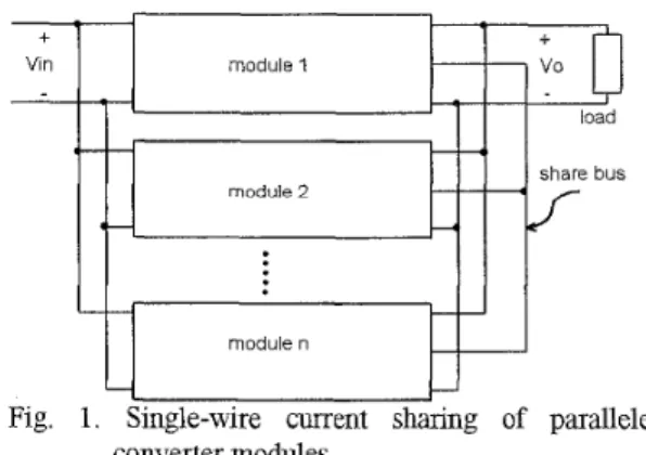 Fig.  1.  Single-wire  current  sharing  of  paralleled 