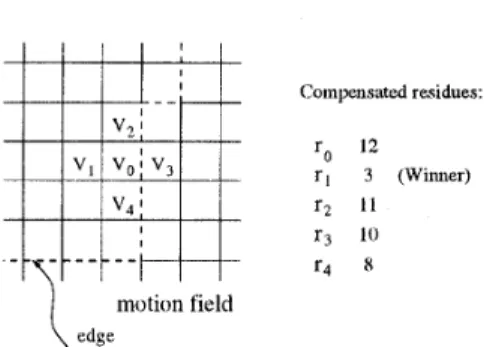 Figure  1:  Example  of  vector  substitution on  the edge  (vo  is substituted for  VI)