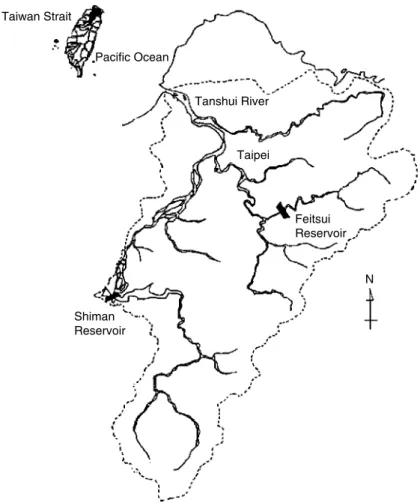 Figure 5. Locations of the Tanshui River basin and the Shiman Reservoir