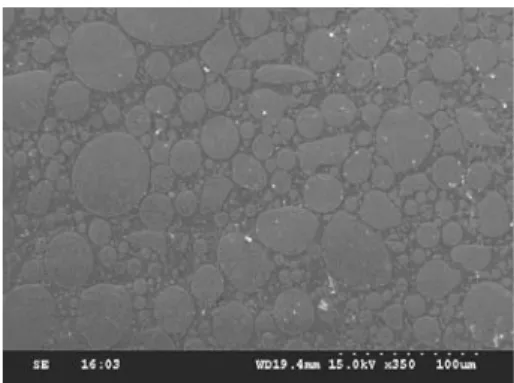 圖 3-1 SEM photo of EMC-A SiO 2 形狀為圓球形 