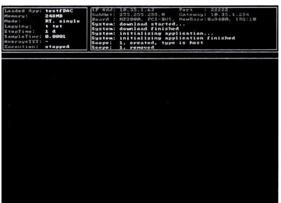 圖 6.7  xPC Target 開機完成後畫面 