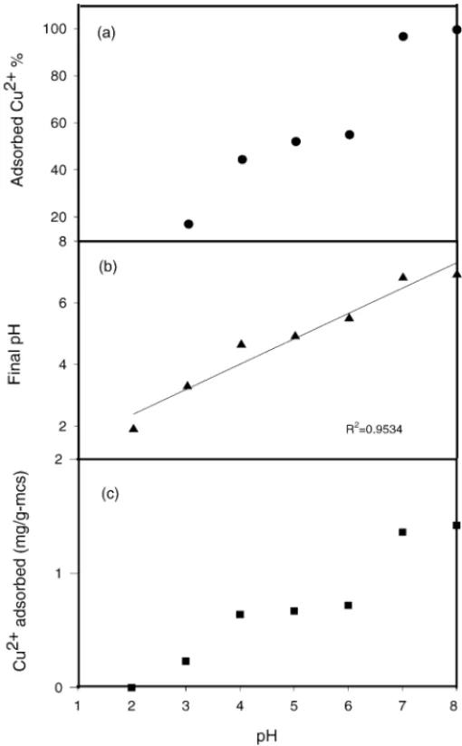 Fig. 4. Variation of the copper adsorption amount with the variation of the MCS concentration in the FBR and shaker (pH = 6, C 0 = 30 Cu 2+ mg/l).