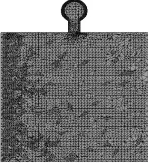 Figure 9. (a) Mesh of 3D simulation; (b) Mesh of midplane simulation.