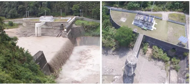Fig. 1:  DaPu Check Dam monitoring site 