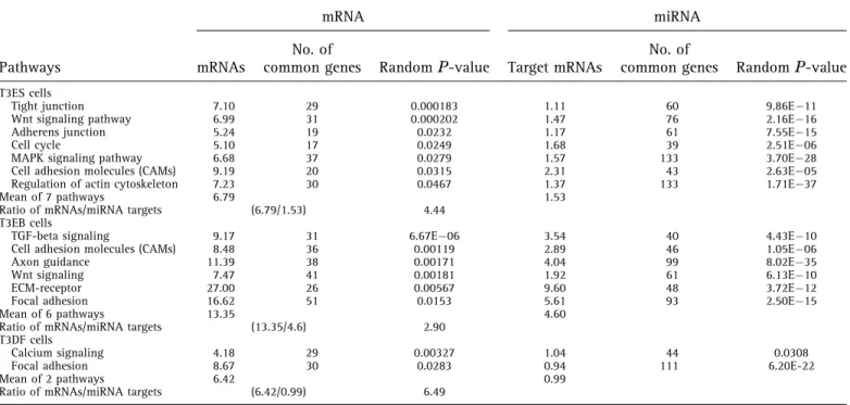 TABLE IV. Expression Levels of Genes Involved in Signaling Pathways