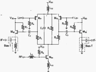 Fig.  1.  Schematic ofthe  ultra-low-voltage  mixer. 