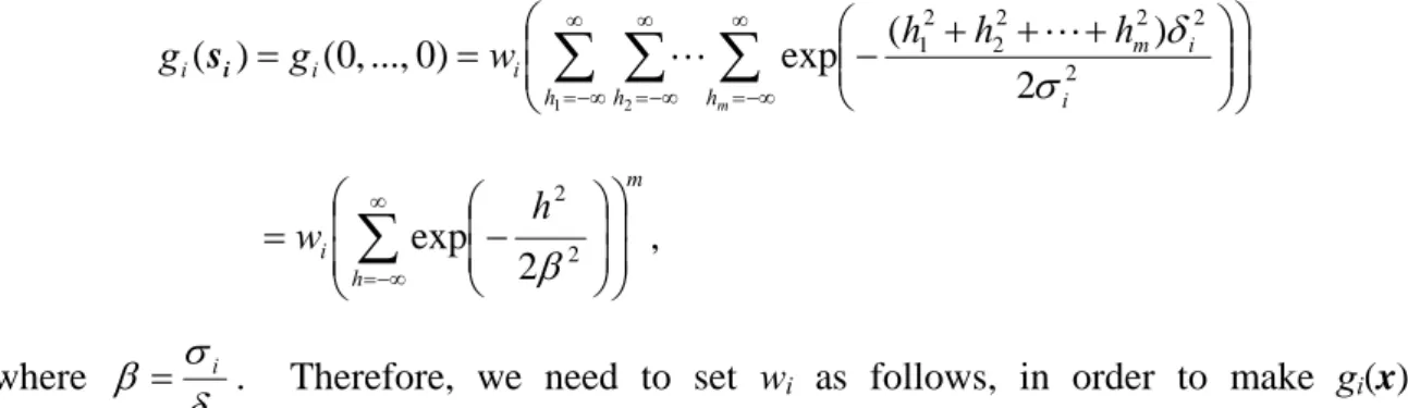 Tab. 1: The bounds of function q(y) defined in equation (4) with alternative 