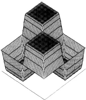 Fig.  4.  Example  3:  Amplitude  response  of a  23 x 23 non-neigh-  bor  symmetric  half-plane  filter
