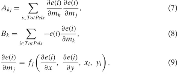 Table 1 The performances of frame matching, gradient descent, and feature-point based algorithms.