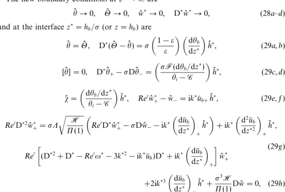 Figure 9 shows the neutral curves for various R m . The critical points corresponding