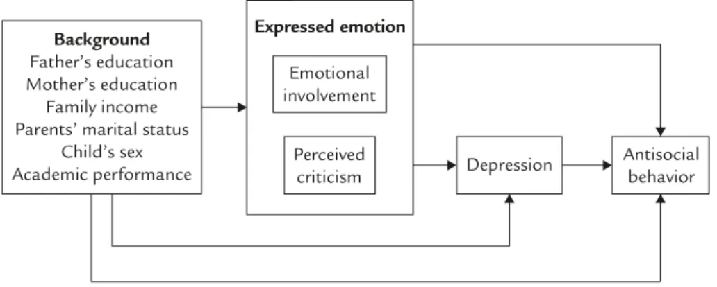 Figure 1. Study framework: factors related to adolescent antisocial behavior.