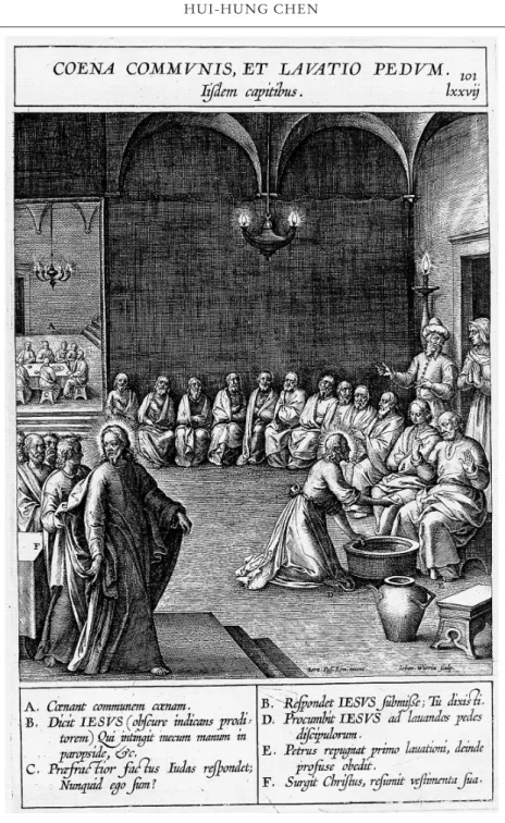 Figure 3  ‘Washing the Feet at the Last Supper’, no. 101, Jerome Nadal, Evangelicae  Historiae Imagines (Images of Evangelical History) (1593), © Institutum Historicum  Societatis Iesu, Rome, Italy