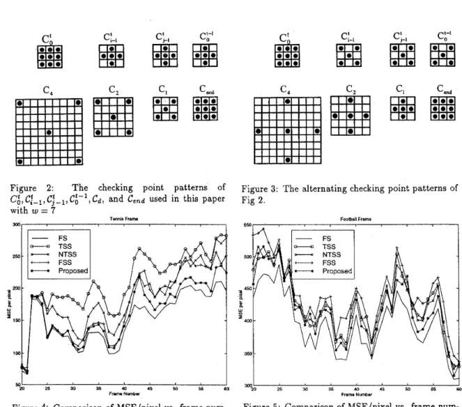 Figure  2:  The  checking  point  patterns  of 