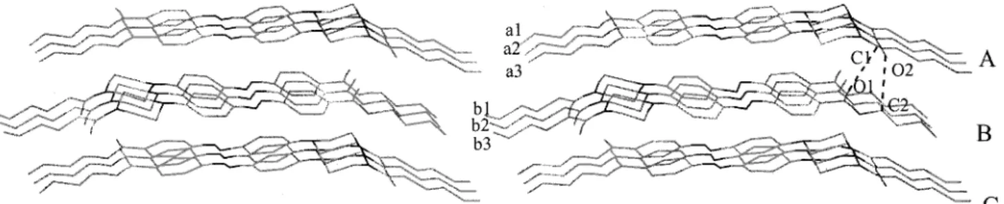 Figure 1. The molecular stacking of azo dye 1.