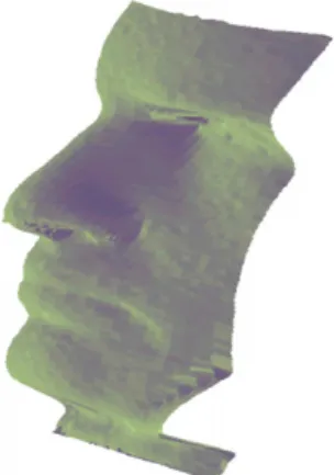 Fig. 14. The completed shape of this human sculpture surface with diﬀerent meshes.