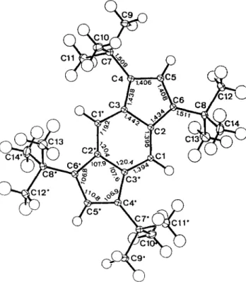 Abb.  1.  ORTEP 1271  der Struktur  von  1  im  Kristall  bei  100 K ;  Parameter der  HO-Verfeinerung 131