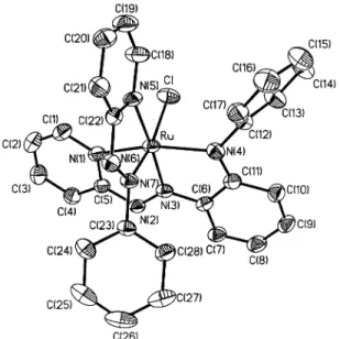 Figure 3. ORTEP plot and atom numbering scheme for the molecular