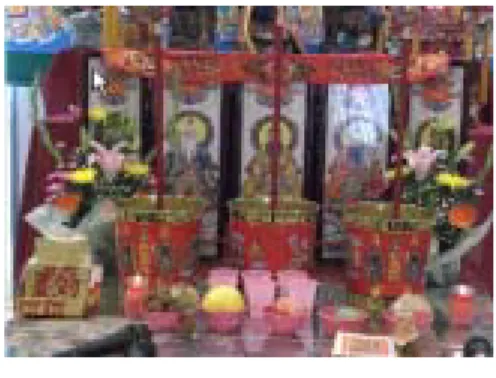 圖 2 6   香 爐   6 、 手 爐           手 爐 是 持 握 於 手 上 燃 香 供 神 的 一 種 祭 祀 器 具 。 手 爐 的 使 用 時 機 通 常 是 在 較 為 重 要 的 祭 祀 活 動 ， 如 建 醮 、 法 會 時 ， 由 主 祭 者 等 人 手 持 手 爐 隨 拜 或 由 主 壇 道 士 持 之 進 行 獻 供 等 儀 式 時 持 用 ， 以 表 達 神 聖 隆 重 之 意 。 臺 灣 民 間 通 用 的 手 爐 ， 爐 身 大 小 約 如 握 拳 ， 整 體 形 