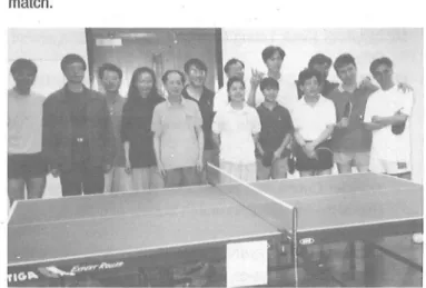 Table Tennis  Match  against TVB 