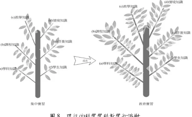 圖 8  理行的科學學科教學知識樹 