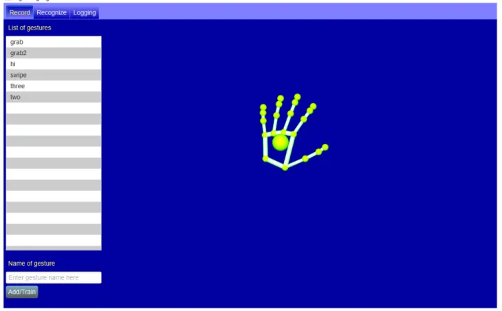 Figure 7. Graphic User Interface (GUI) prototype