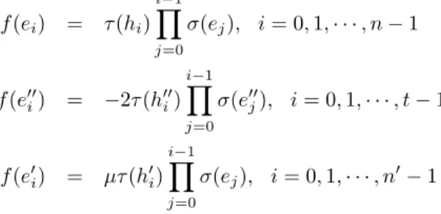 Figure 1: Example of signed circuits and characteristic flows