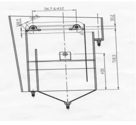 圖 3-5  浮除槽  本研究所採用的電源供給器的操作電流範圍 1-5 Amp，限制條件：60 秒<水力停留時間<90 秒、5 cm/s<流速<15 cm/s、20A/m 2 <電流密度且利用 釋鋁量的濃度控制除污能力，詳細設計內容於第四章第一節說明。  第二節  實驗室試車階段  完成實驗設備設計後，進行實地操作前必須先執行漏水檢驗、操作 電流、電壓關係與初步的去除率測試，依據法拉第定律，操作電流提高 同時也會增加操作電壓，基於供電器的可操作電壓範圍限制以及降低能 源消耗的觀