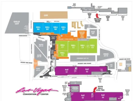 圖 2- 14 LAS VEGAS CONVENTION CENTER 平面圖  (資料來源：