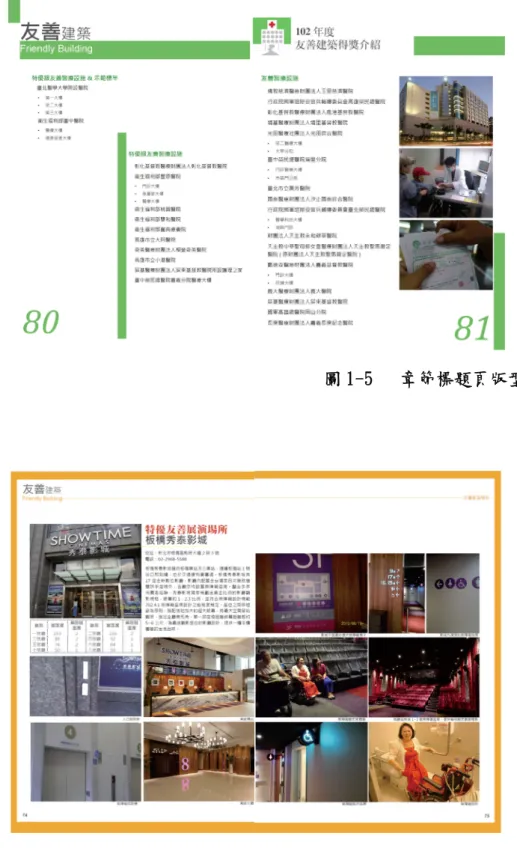 圖 1-5   章節標題頁版型 