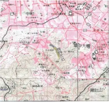圖 3-10  中和市土石流潛勢溪流位置圖 
